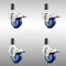 Service Caster 3 Inch 316SS Blue Poly Swivel 1-1/4 Inch Expanding Stem Caster Set Lock Brake SCC-SS316TTLEX20S314-PPUB-BLUE-114-4 - alternate 4